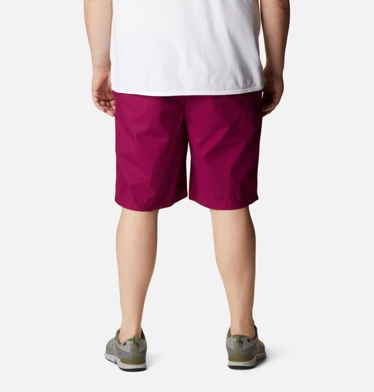 Men's Columbia Washed Out Shorts Fuchsia | Plus Size CA-ZALC1